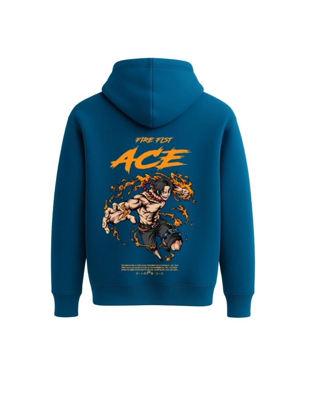 Aura Hoodie Teal Blue – Model Wearing Hoodie Outdoors Casual Style